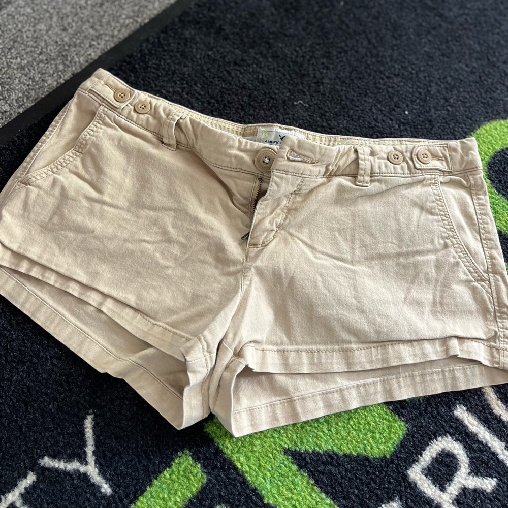 American Eagle Khaki Short Shorts